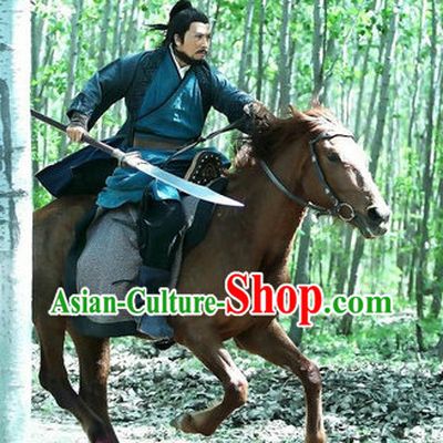China Civilian Horsemen Costumes Complete Set for Men