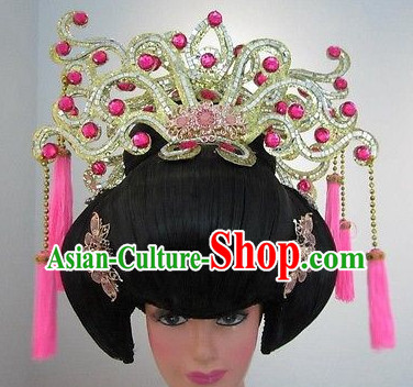 China Ancient Princess Black Wig and Hair Accessories China Ancient Princess Black Wig and Hair Accessories