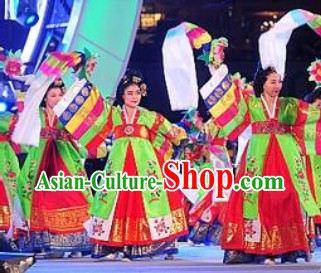 Korean Traditional Folk Dance Costumes for Women Korean Traditional Folk Dance Costumes for Women