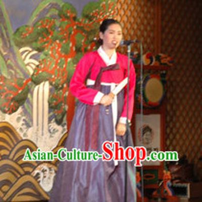 Korean Traditional Hanbok Singer Costumes for Women