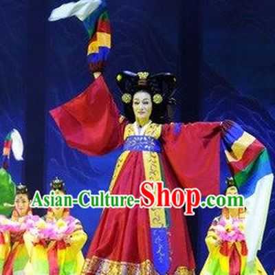 Korean Traditional Stage Performance Dance Costumes