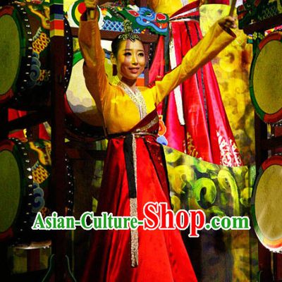 Korean Traditional Stage Performance Dance Costume for Women