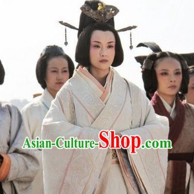 Chinese Empress Hanfu Costumes and Hair Ornaments