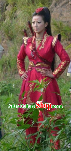 Chinese Gu Jian Qi Tan Lengend of the Ancient Sword Swordsman Cosplay Costumes and Headwear