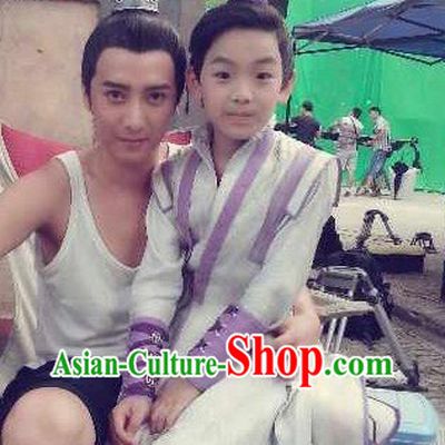 Chinese Lengend of the Ancient Sword Superhero Knight TV Play Costumes for Kids