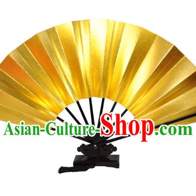 Gold Handmade Chinese Dancing Fan