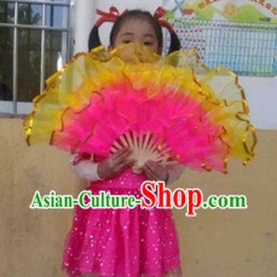 Chinese Professional Stage Performance Hand Fans for Kids