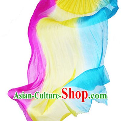 71 Inches Long Pure Silk Dance Fan Veils