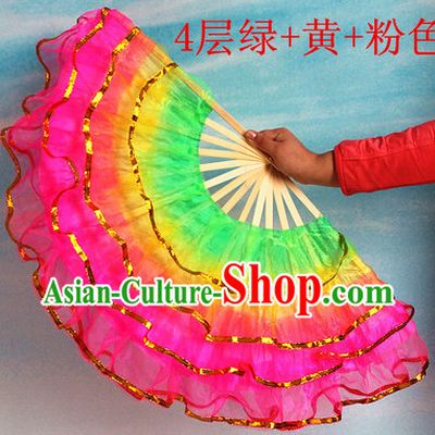 Four Layers Chinese Dancing Fan