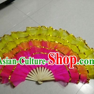 Five Layers Stage Dance Folding Fans