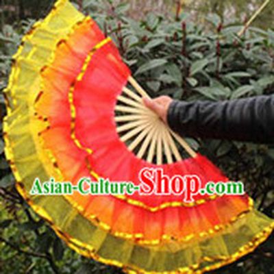 Three Layers Happy Festival Dancing Fans
