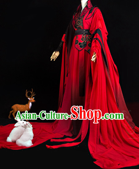 Chinese Red General Hanfu Cosplay Costumes Complete Set Chinese Red General Hanfu Cosplay Costumes Complete Set