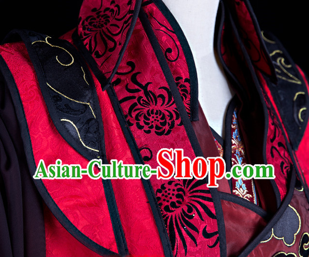 Chinese Red General Hanfu Cosplay Costumes Complete Set Chinese Red General Hanfu Cosplay Costumes Complete Set