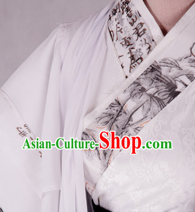 Ancient Oriental Poet Mountain and Water Costumes Complete Set