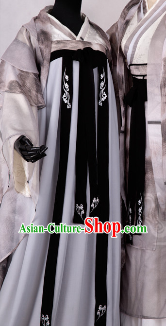 Chinese Classical Hanfu Dresses Complete Set Chinese Classical Hanfu Dresses Complete Set