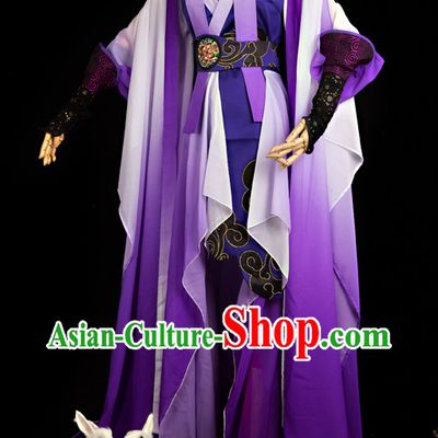 Chinese Purple Fairy Costumes COSPLAY Complete Set
