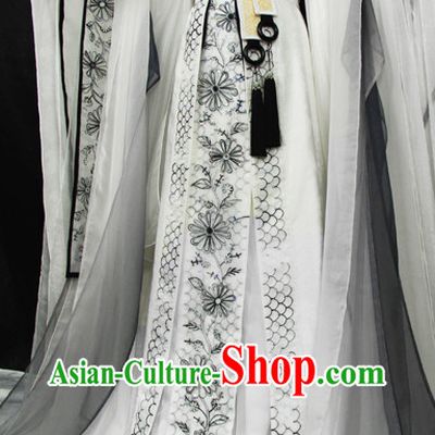 Beautiful Chinese Women White Fairy Costumes