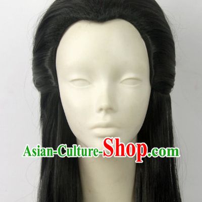 Chinese Fashion Long Black Hair Wig