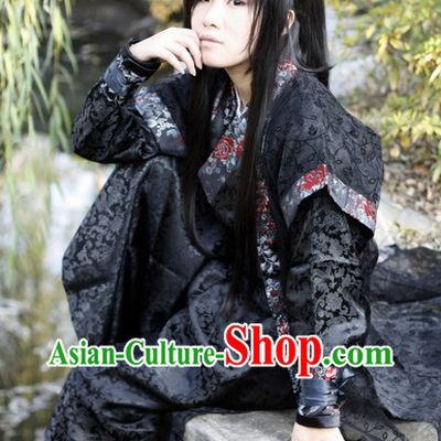 Asian Fashion Black Kung Fu Master Uniform