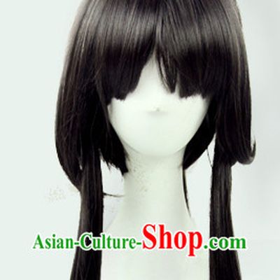 Cute Cosplay Princess Butterfly Style Long Black Wig
