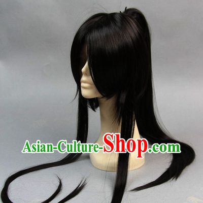 Chinese Traditional Black Hair Pieces for Men