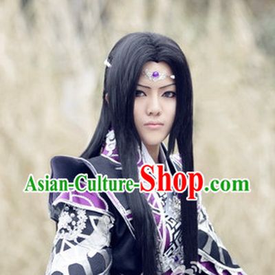 Traditioal Chinese Black Long Wig