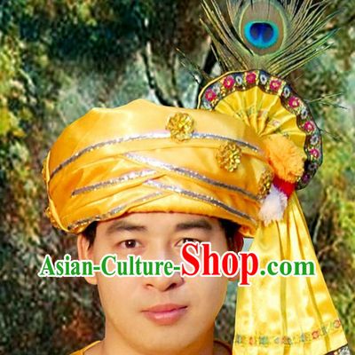 Traditional Asian Thailand Peacock Headpieces for Men