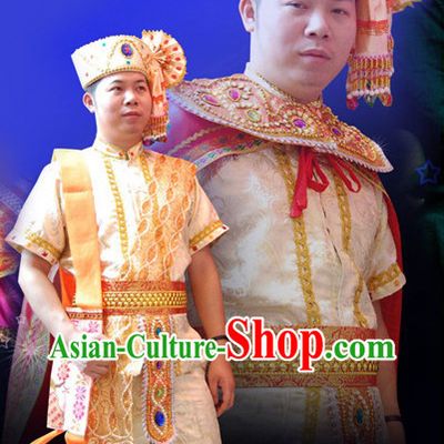 Formal Thai Folk Costumes and Hat