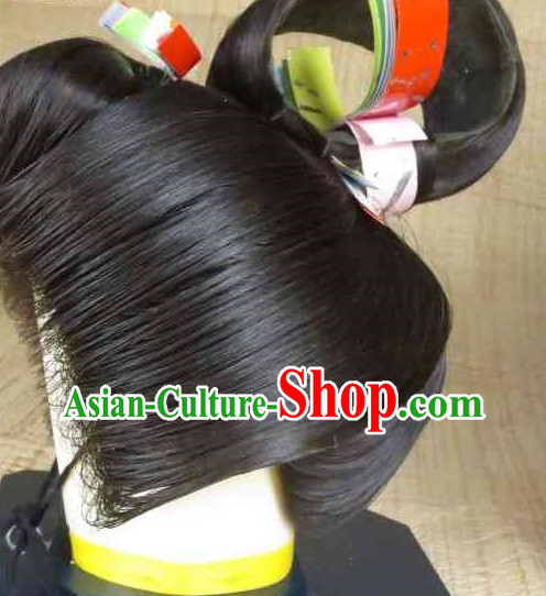 Asian Japanese Black Wig for Women