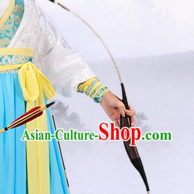 Chinese Traditional Black Archer Hanfu Uniform for Women