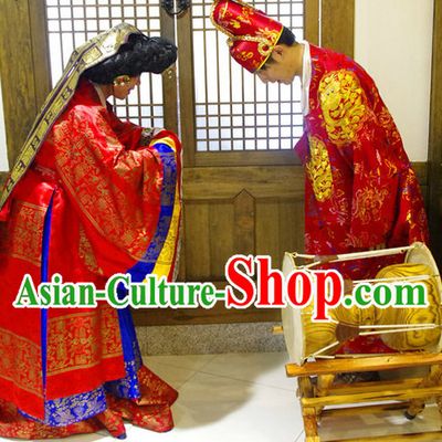 Korean Traditional Wedding Dresses for Men and Women