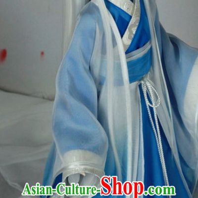 China Classical Pure White Dancing Costumes for Men