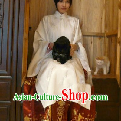 China Classical White Fairy Lady Costumes