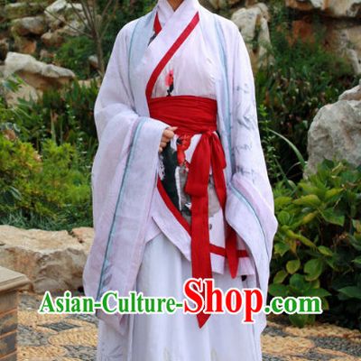 China Classical Lady Hanfu Clothing Full Set