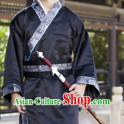 China Classic Black Hanfu Dresses for Men