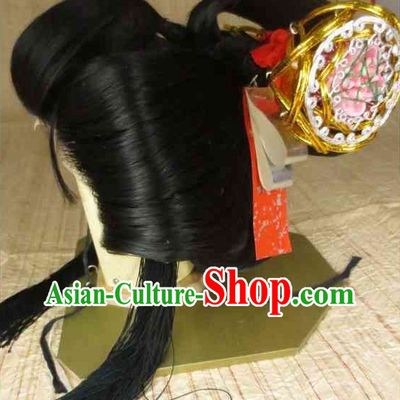 Asian Japanese Black Wig for Women