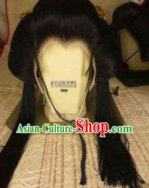 Asian Japanese Black Wig for Women Asian Japanese Black Wig for Women