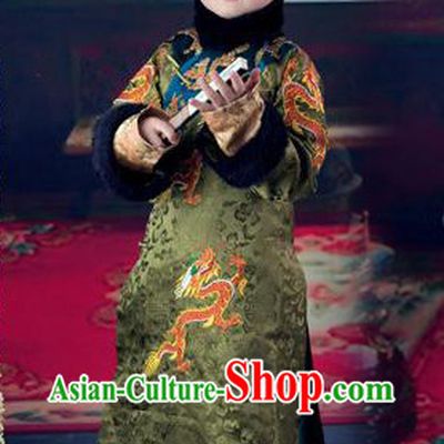 Chinese Traditional Emperor Winter Wear and Hat for Men