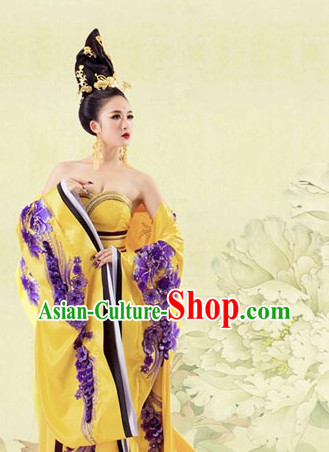 Chinese Empress Clothes Wig and Hair Accessories Asian Fashion