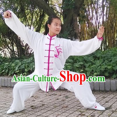 Embroidered Phoenix Kung Fu Pants and Blouse Complete Set for Women