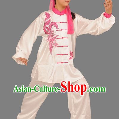 Phoenix Embroidery Wing Chun Martial Arts Uniforms for Adults or Kids