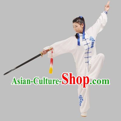 Top Kung Fu Sword Performance and Competition Uniform Complete Set