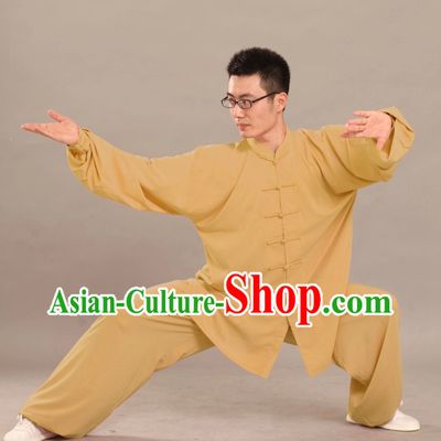 Supreme Long Sleeves Flax Martial Arts Practice Suit