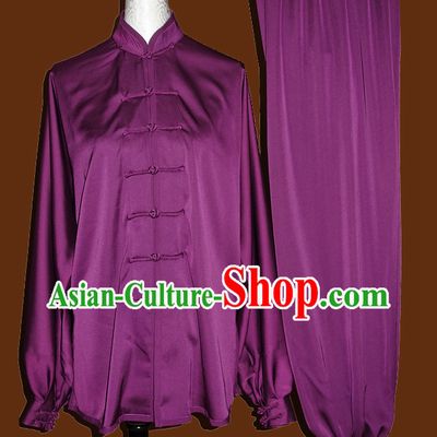 Tradtiional Purple Tai Chi Chuan Practice Suit