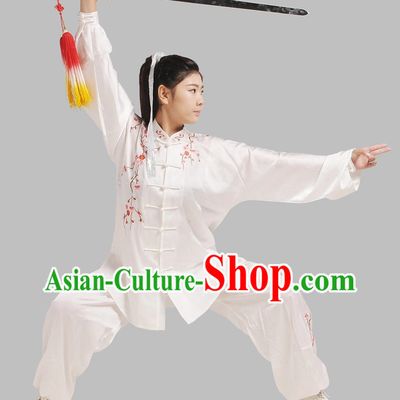 China White Tai Chi Chuan Tai Chi Pants Tai Chi Blouse Outfit
