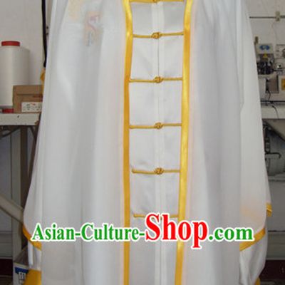Top China Blue Embroidered Taiji Suits