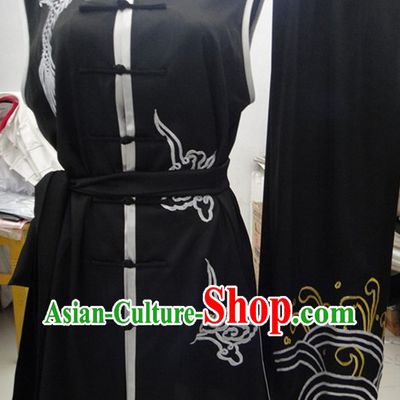 Tradtiional Black Southern Fist Competition Suit