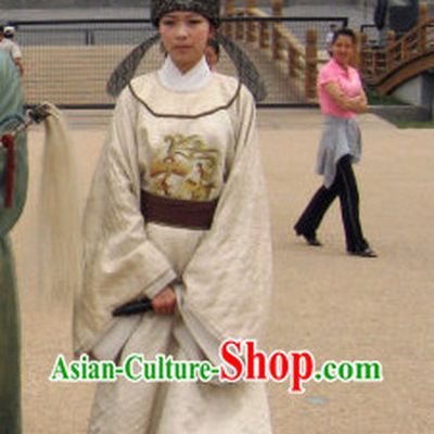 Tang Dynasty Scholar Robe and Hat for Men or Women