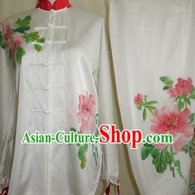 Top White Tai Ji Competition Championship Suits