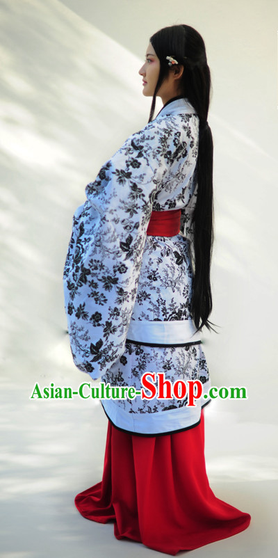 China Chinese Traditional National Hanfu Costumes and Hair Accessories China Chinese Traditional National Hanfu Costumes and Hair Accessories